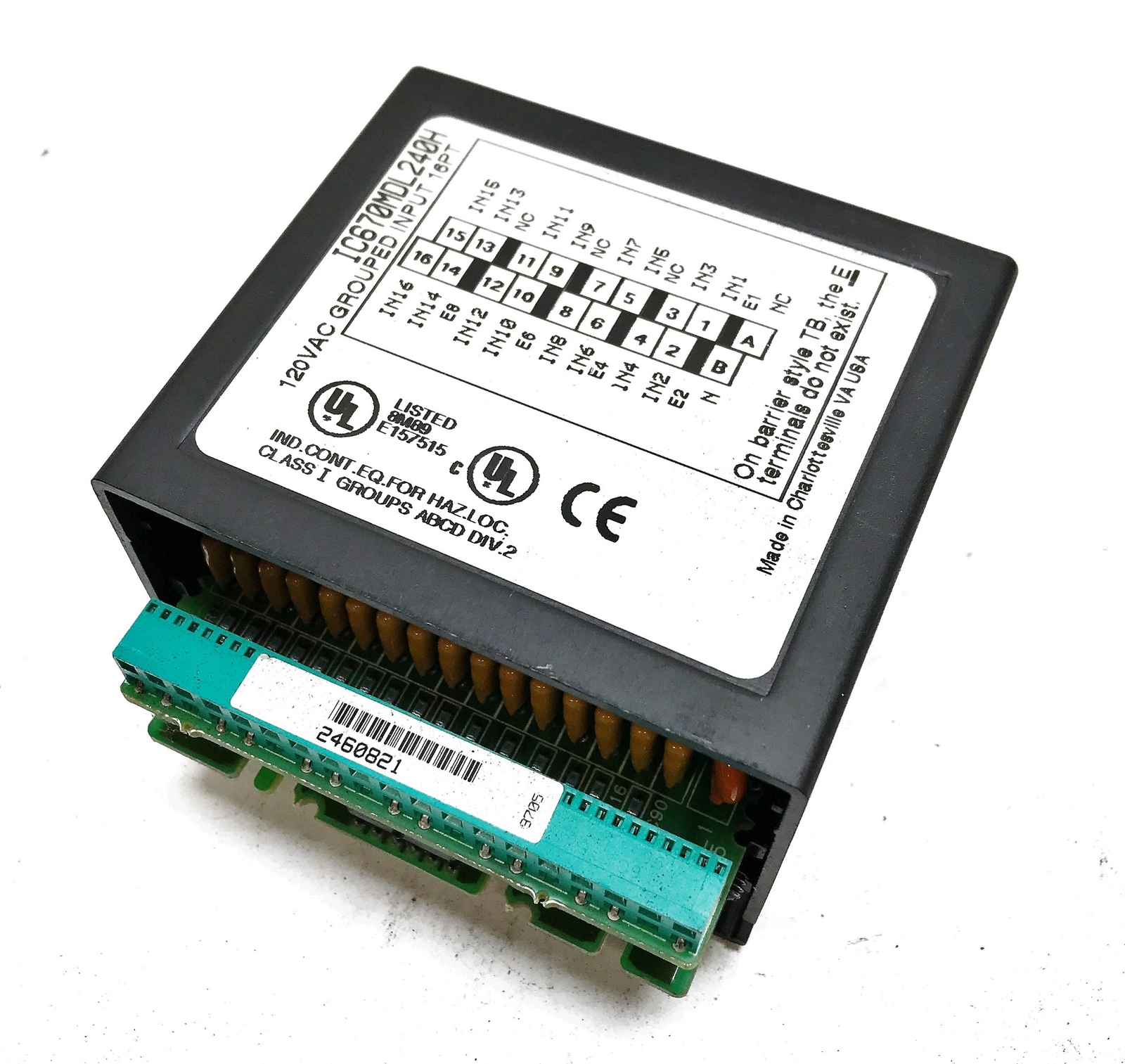 GE/Fanuc Grouped Input Module IC670MDL240H