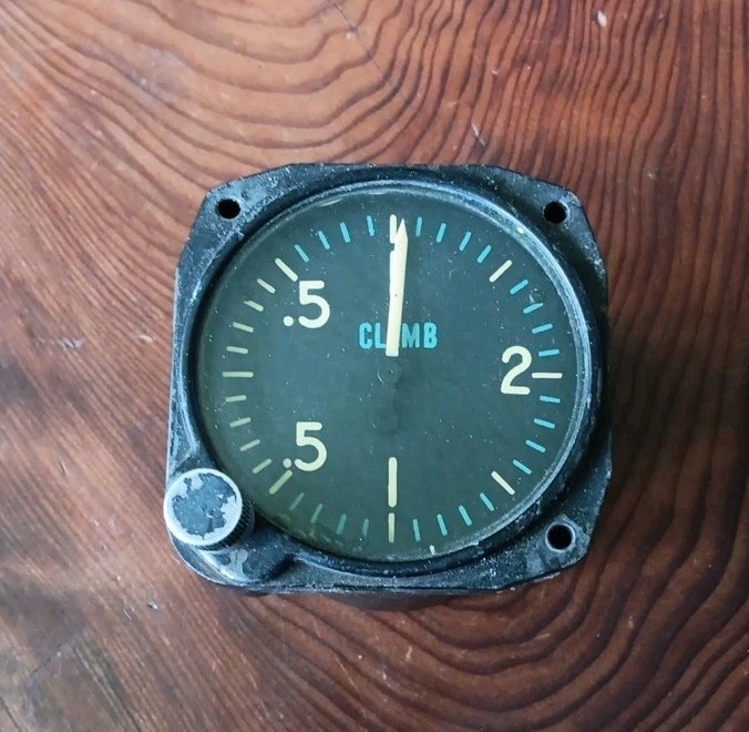 Vintage Aviation  Altitude Indicator Altimeter Gauge Pioneer From Cessna 170