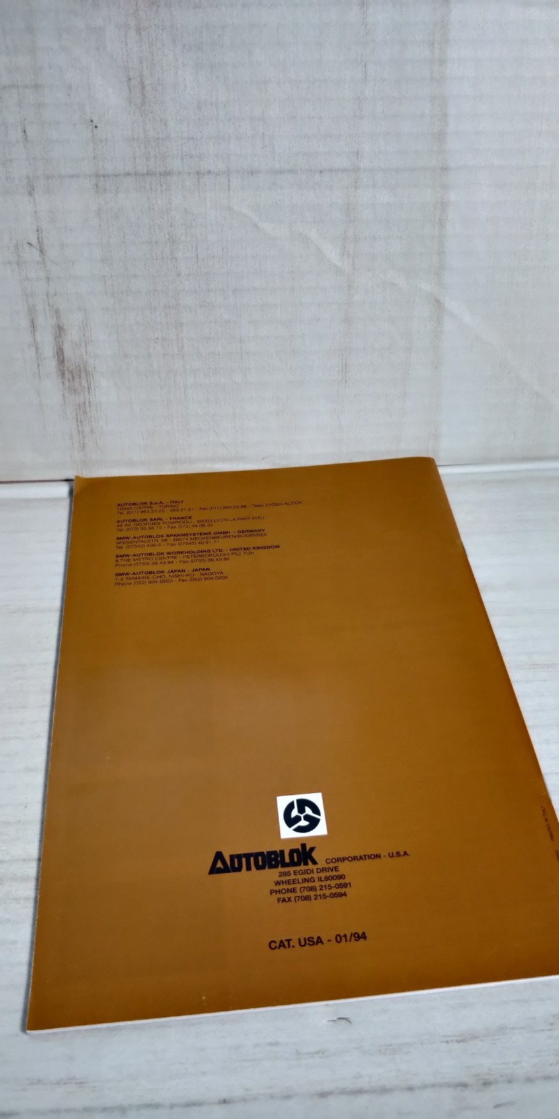 1994 AUTOBLOK POWER CHUCKS catalog C6