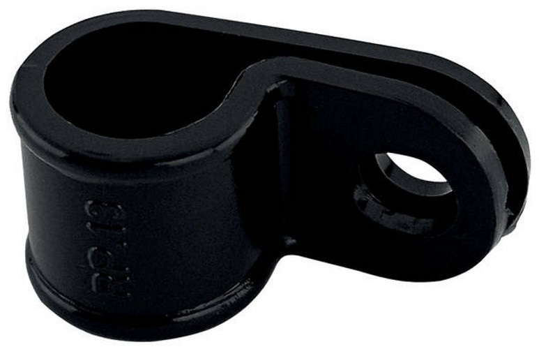 10 pieces Kaltec 8211191 RP19 mounting clamp 18.4-19.3 mm black