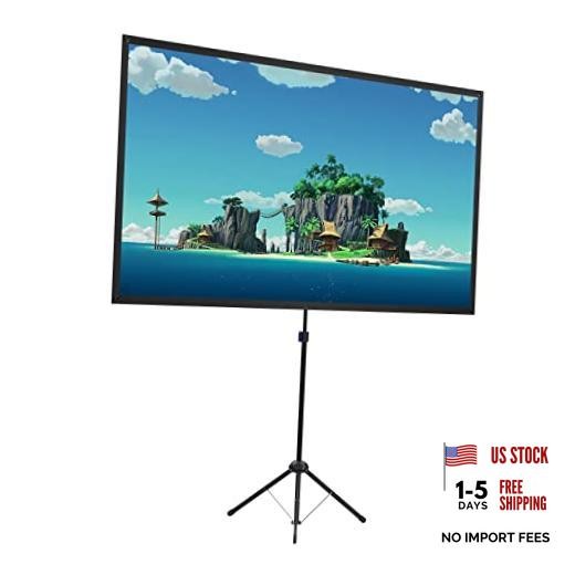 Projector Screen with Stand, Portable Projector Screen and Stand, 60 60 inch