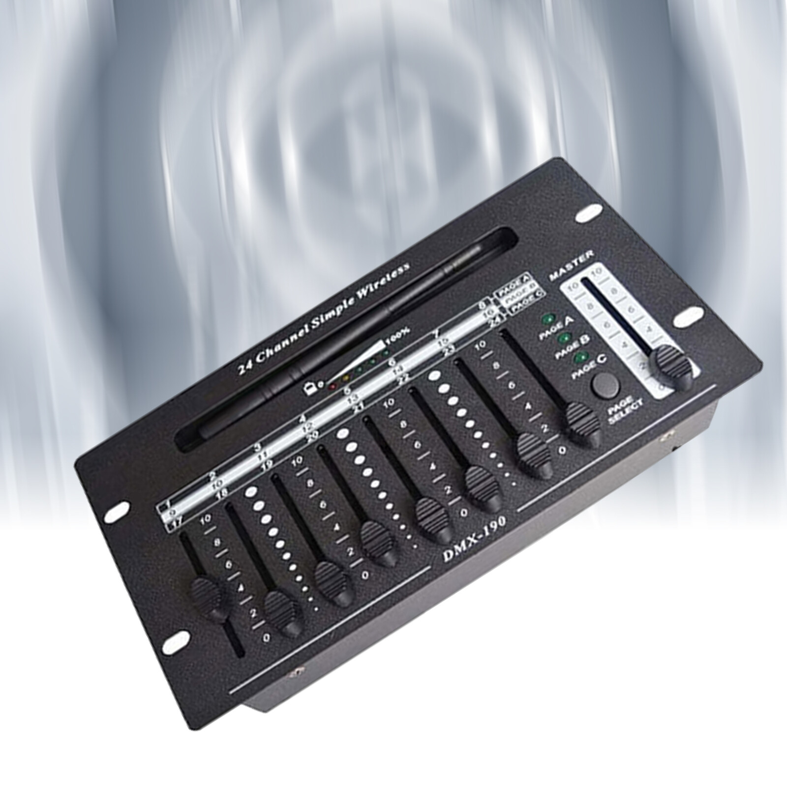 24 channel 2.4G wireless dmx 512 controller battery console for dj stage light