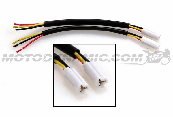 fit Yamaha Turn Signal Connector Harness R1 R6 FZ6 FZ6R FZ1 FZ8 OE Style PAIR