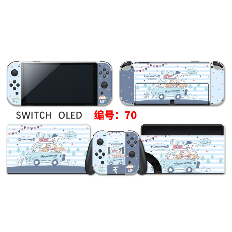 Vinyl Decal Skin Sticker Protector for Nintendo Switch OLED Cute #70