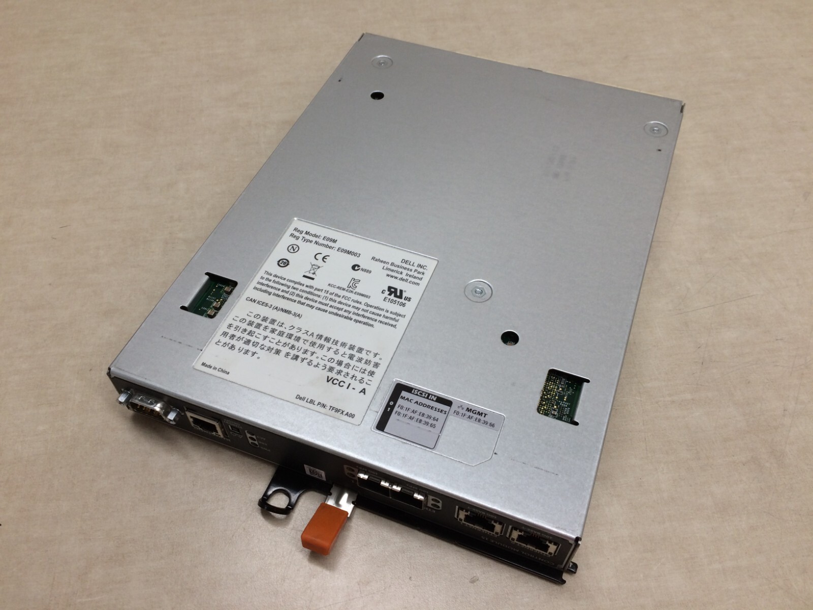 Dell EqualLogic Control Module 15 E09M003 E09M Battery Pack NEX-900926