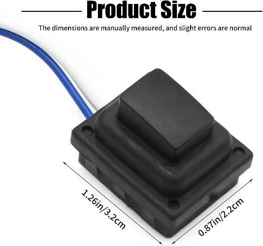 Exterior Door Handle Buckle Induction Button with Cables, Replacement for 2015 2