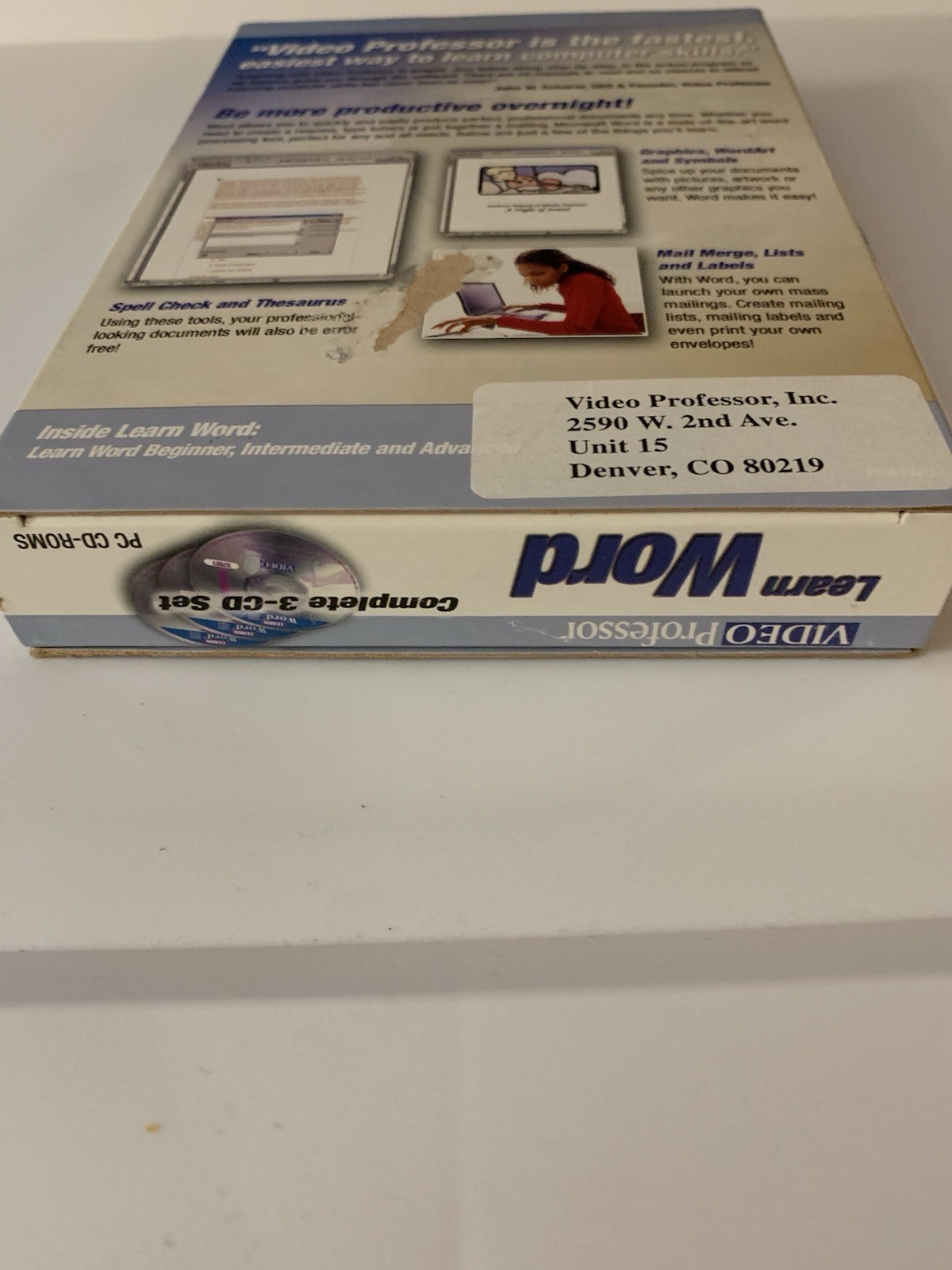 Video Professor Learn Word PC Software
