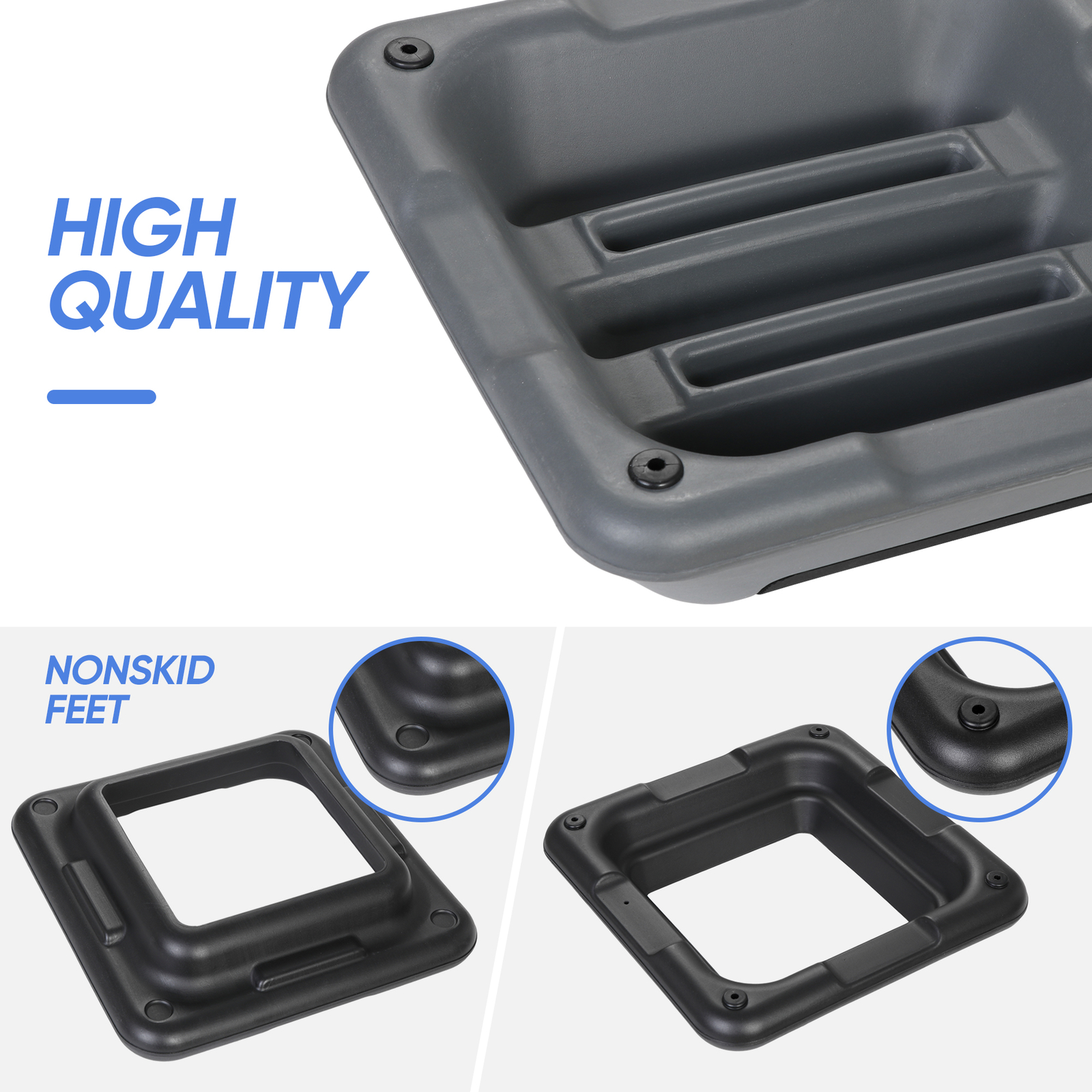 Multi Sizes Vibration Step Aerobic Power Platform with 4 Risers for Exercise GYM
