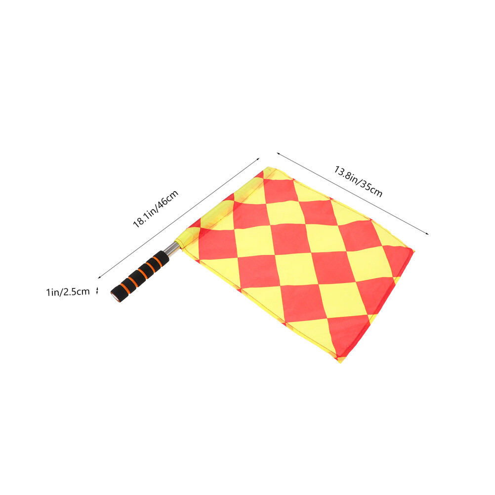 2PCS Football Command Flags Referee Flags Signal Flags Referee Equipments
