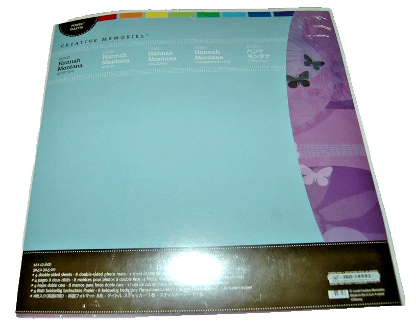 Creative Memories 12x12 Disney Hannah Montana Additions