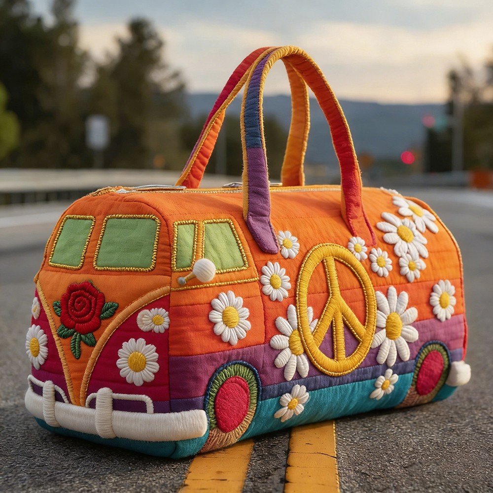 Quilted Embroidery Travel Duffel Bag Handbag Multi-use Sport Gym Luggage Bag 73