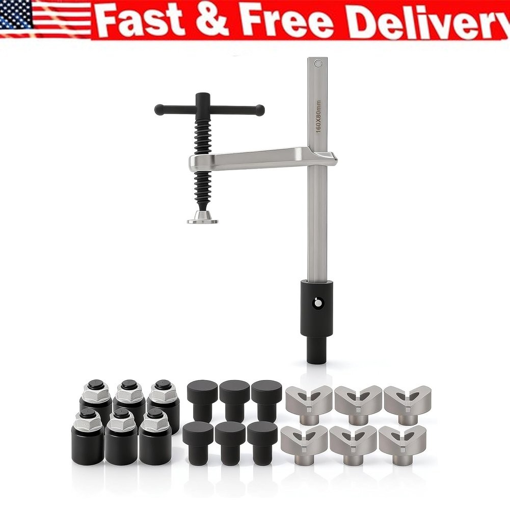 Welding Table Clamps, 19pcs V Blocks, Round Pins & Stackable Risers Accessories