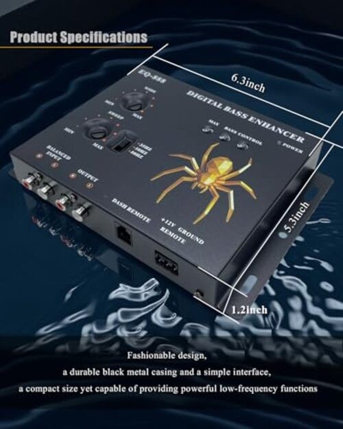 Car Audio Digital bass Controller, Restoration Processor, Amplifier and Sound