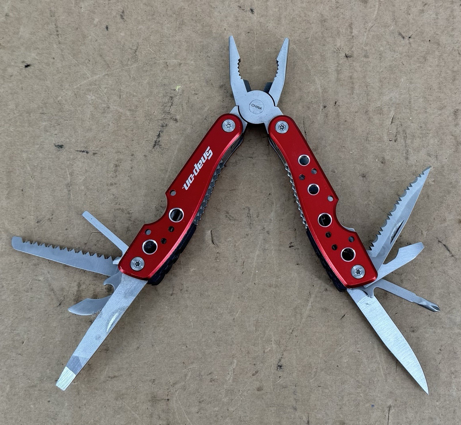 Snap On Tools Multi Tool Folding Pocket Knife W/ Pliers Compact Tool