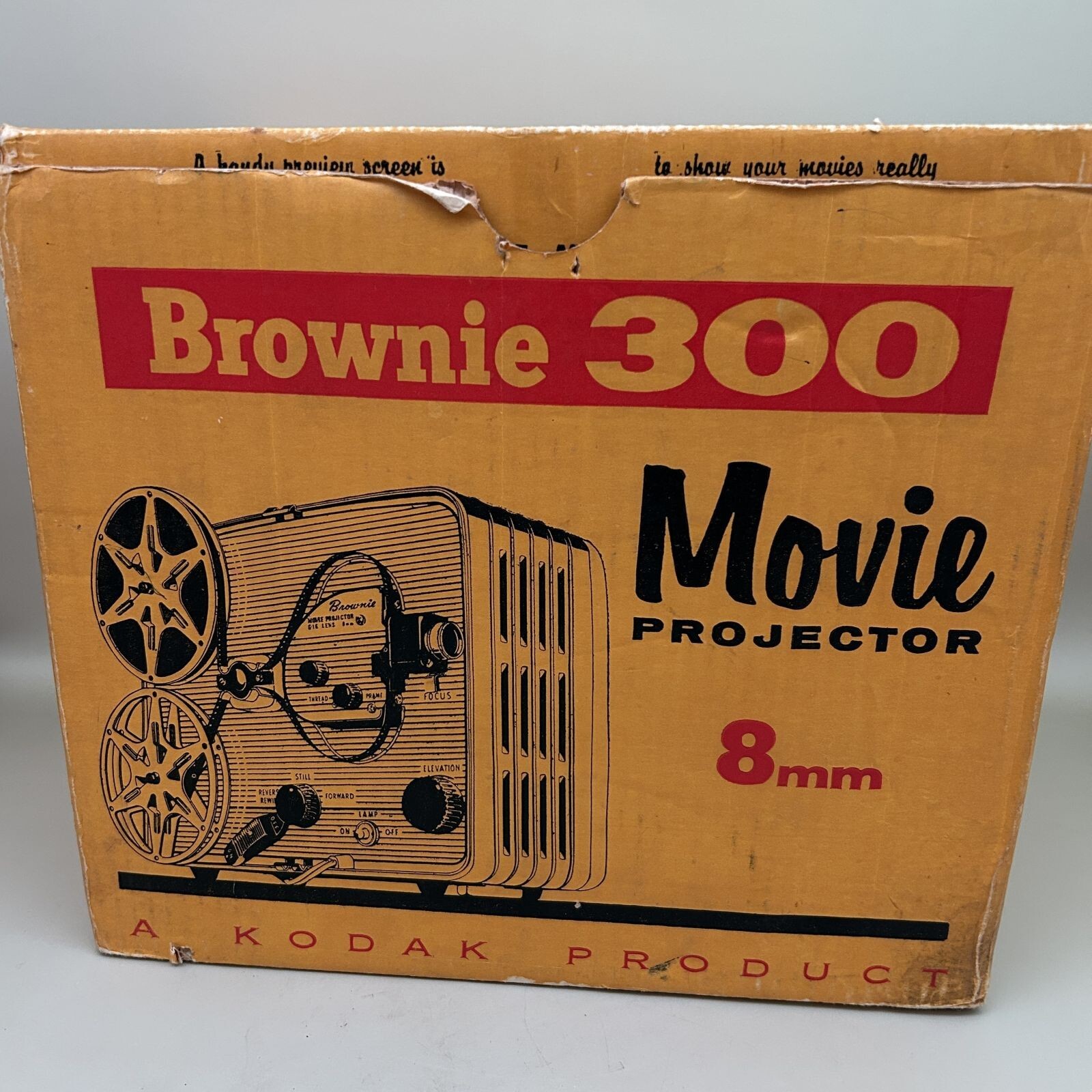 Kodak Brownie 300 Movie Projector No. 188~ 8mm f/1.6 Lumenized Lens Parts Only