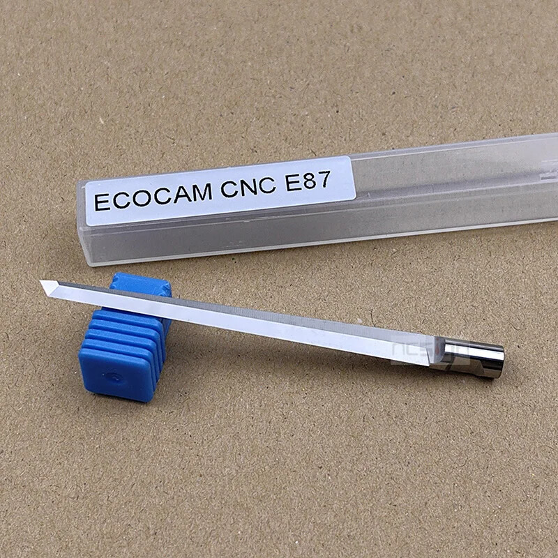 ECOCAM E87 Solid Carbide Knife Blades for CNC EOT Tangential Cutting Modules 2pc