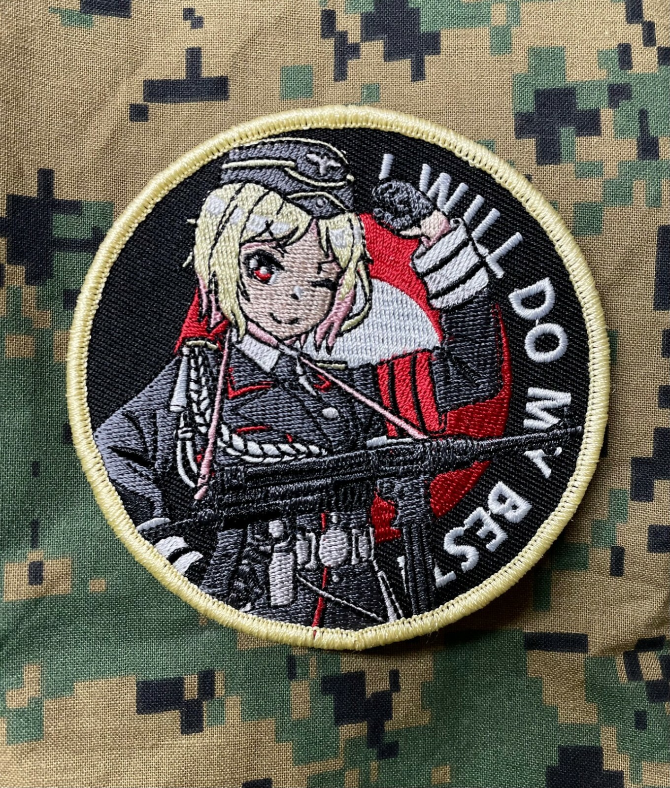 German MP40 WW2 Waifu Girl Morale Anime Patch