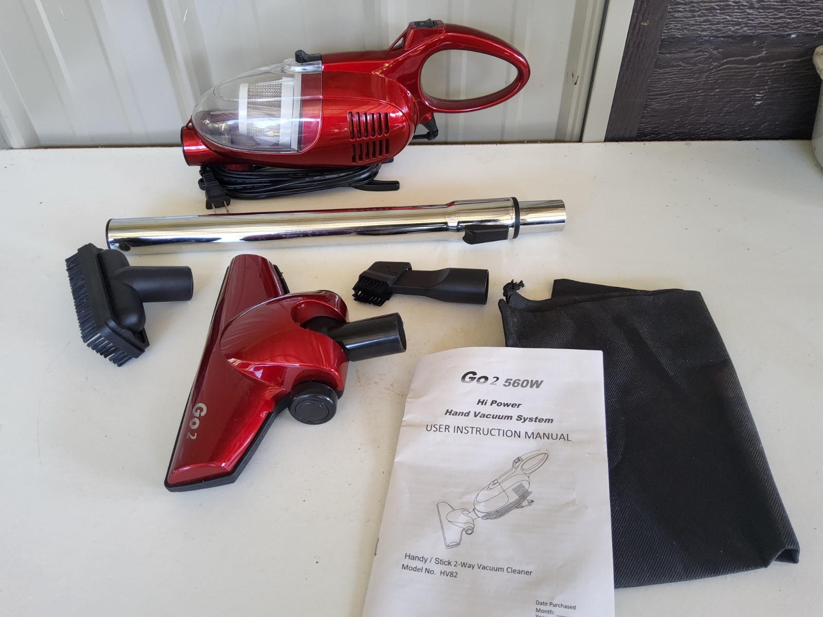 Go2 560 Watt Handy Vacuum System with Accessories - Model No. HV82