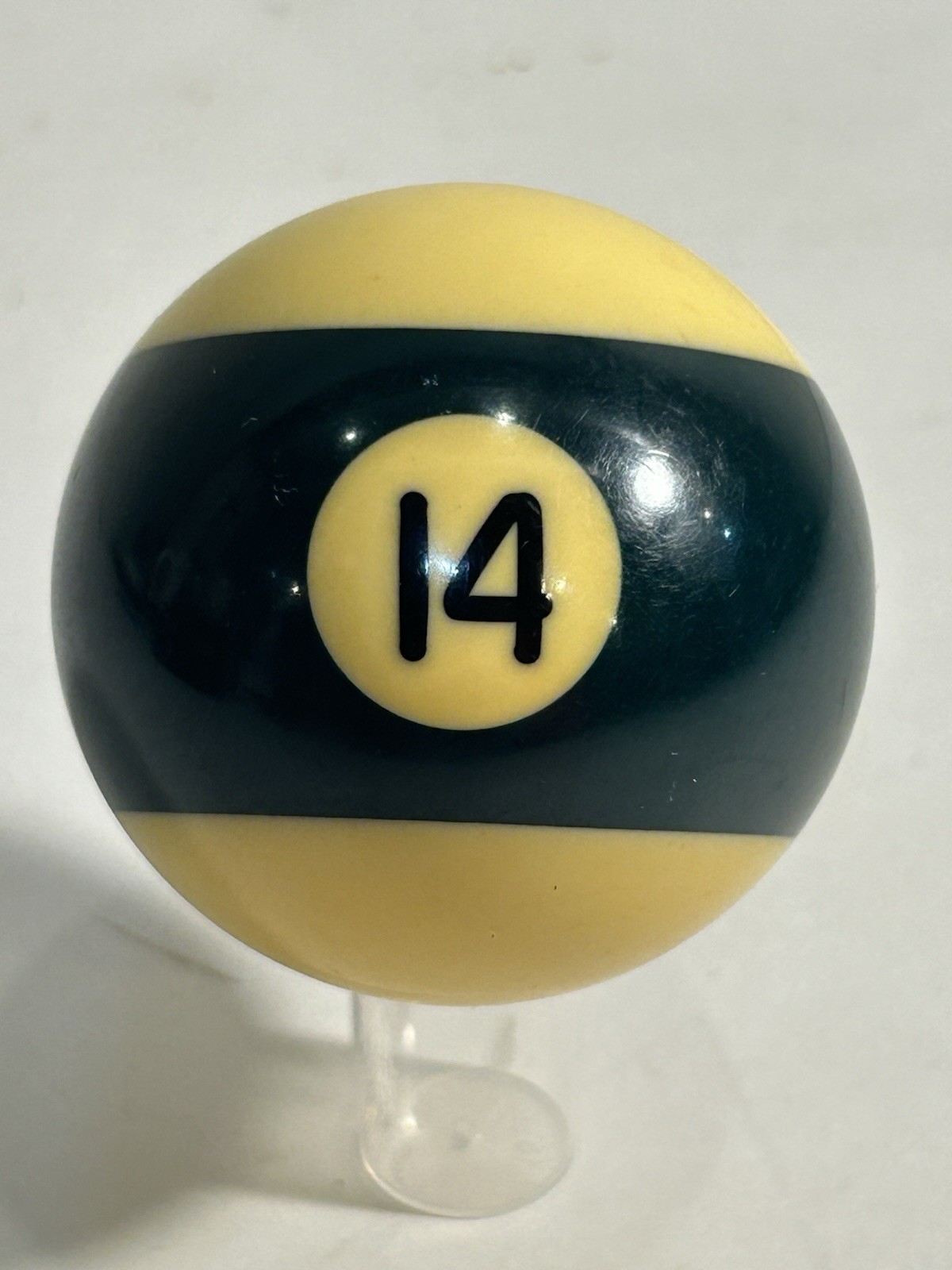 Vintage Green #14 Striped 2 ¼" Single Pool Ball For Replacement