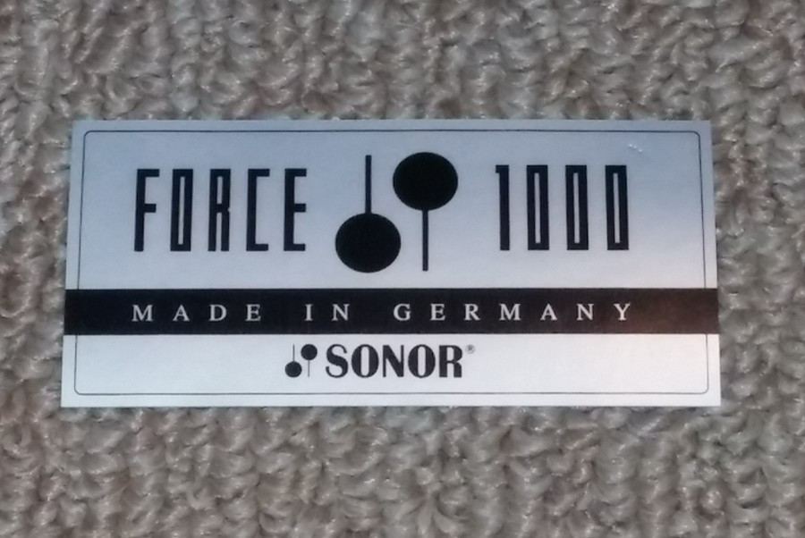 Sonor Force 1000 Paper Drum Badge (385)