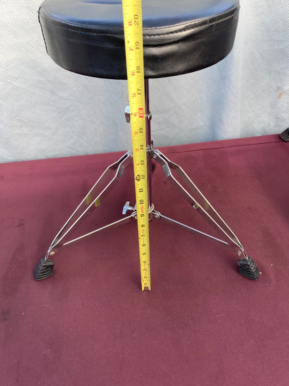 Drum Throne Seat 20" Tripod Throne Seat (Chrome)