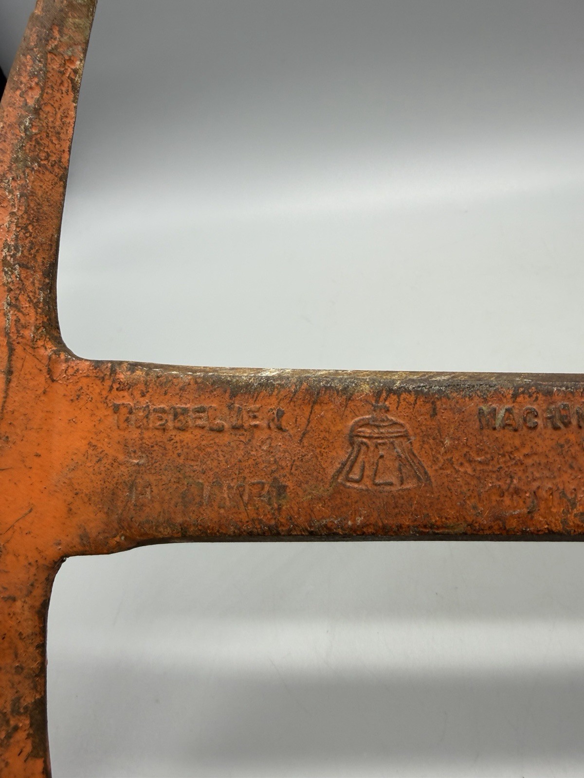 Antique Belden Machine Co. "Slate Roofing Hammer" W/ Leather Stack Handle