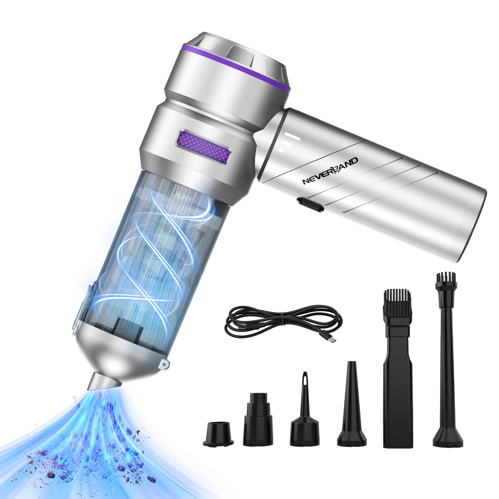 Portable Cordless Foldable 8000RPA High Power Mini Vacuum Cleaner Rechargeable