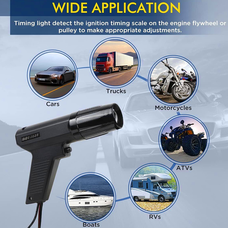 Auto Petrol Engine Xenon Inductive Timing Light Engine Ignition Tune Up Gun Test
