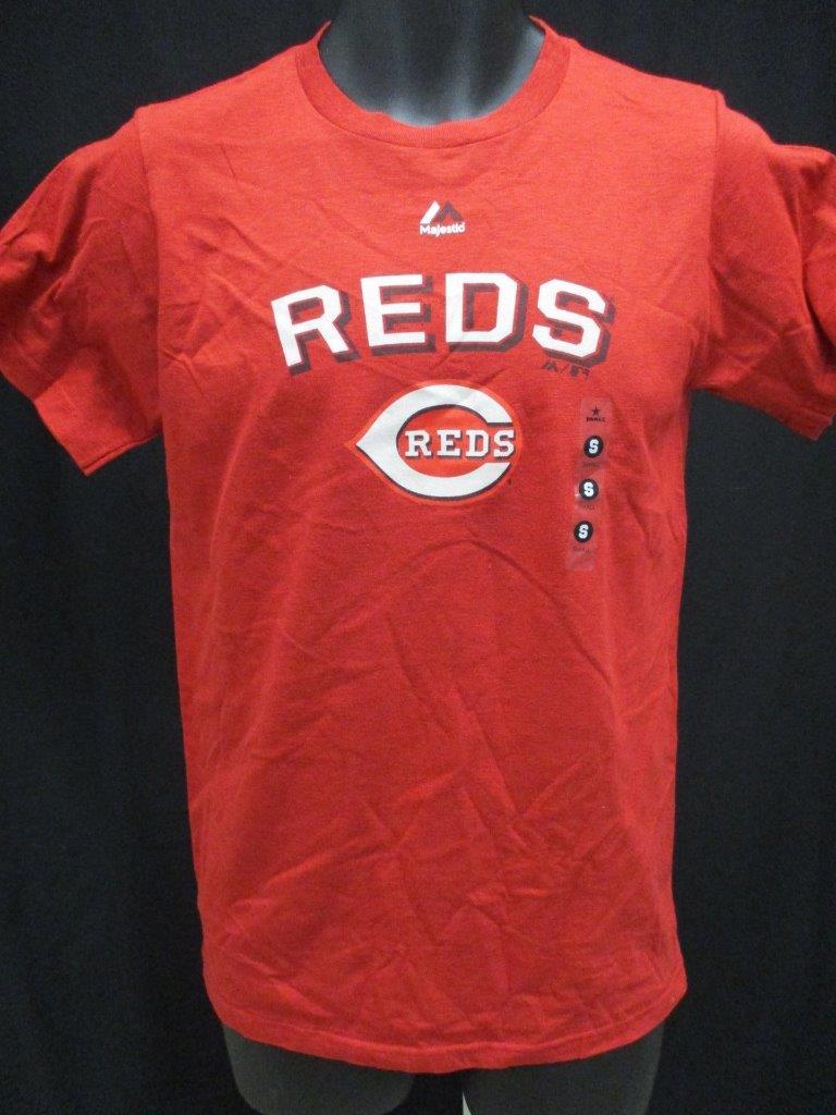 New Cincinnati Reds Adult Mens Sizes S-M-L-XL-2XL Majestic Red Shirt $26 MSRP