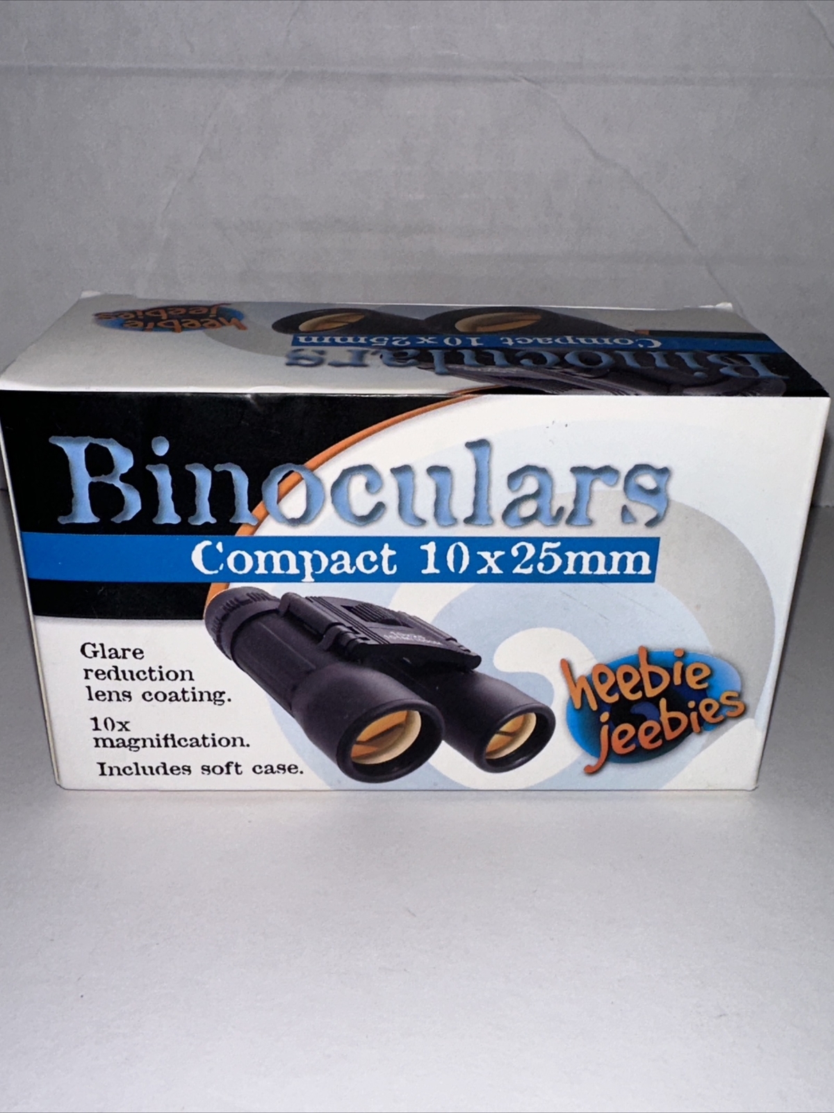 Heebie Jeebies Binoculars Compact 10x25 With Soft Case Glare Reduction Coating