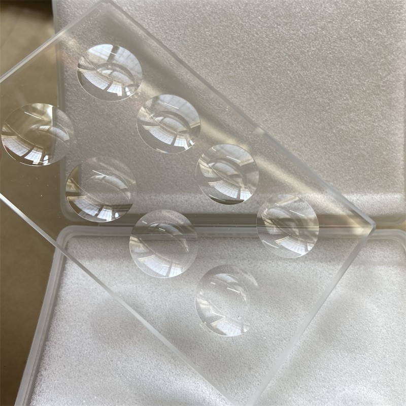 1PC 8Wells 5mm Thickness Circular Concave Cavity Optical Glass Microscope Slides