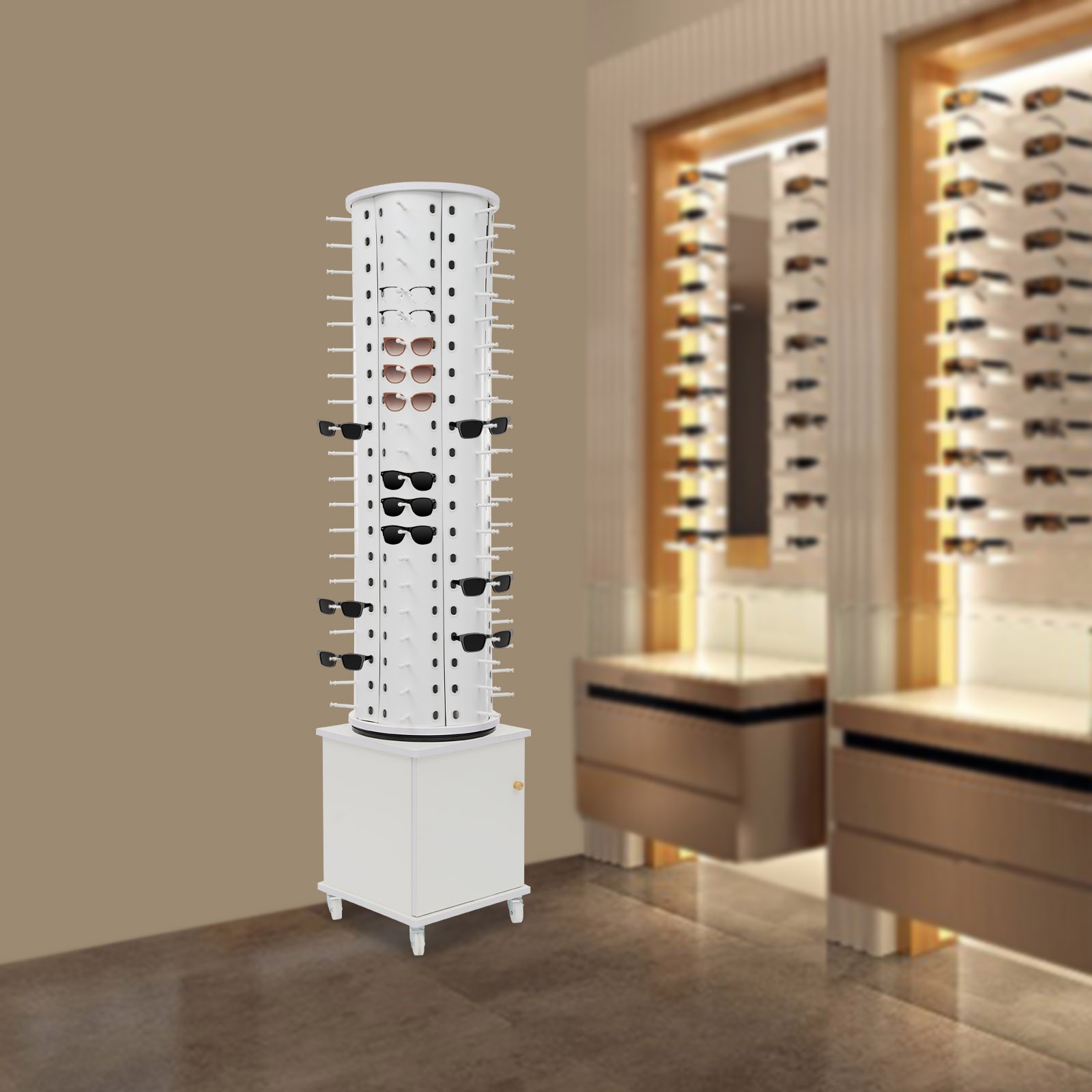 Floor-standing Eyeglass Holder Sunglasses Display Stand Sunglass Display Stand
