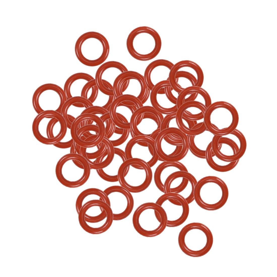 uxcell Silicone O-Ring, 8mm OD, 5mm ID, 1.5mm Width, VMQ Seal 8mmx5mmx1.5mm