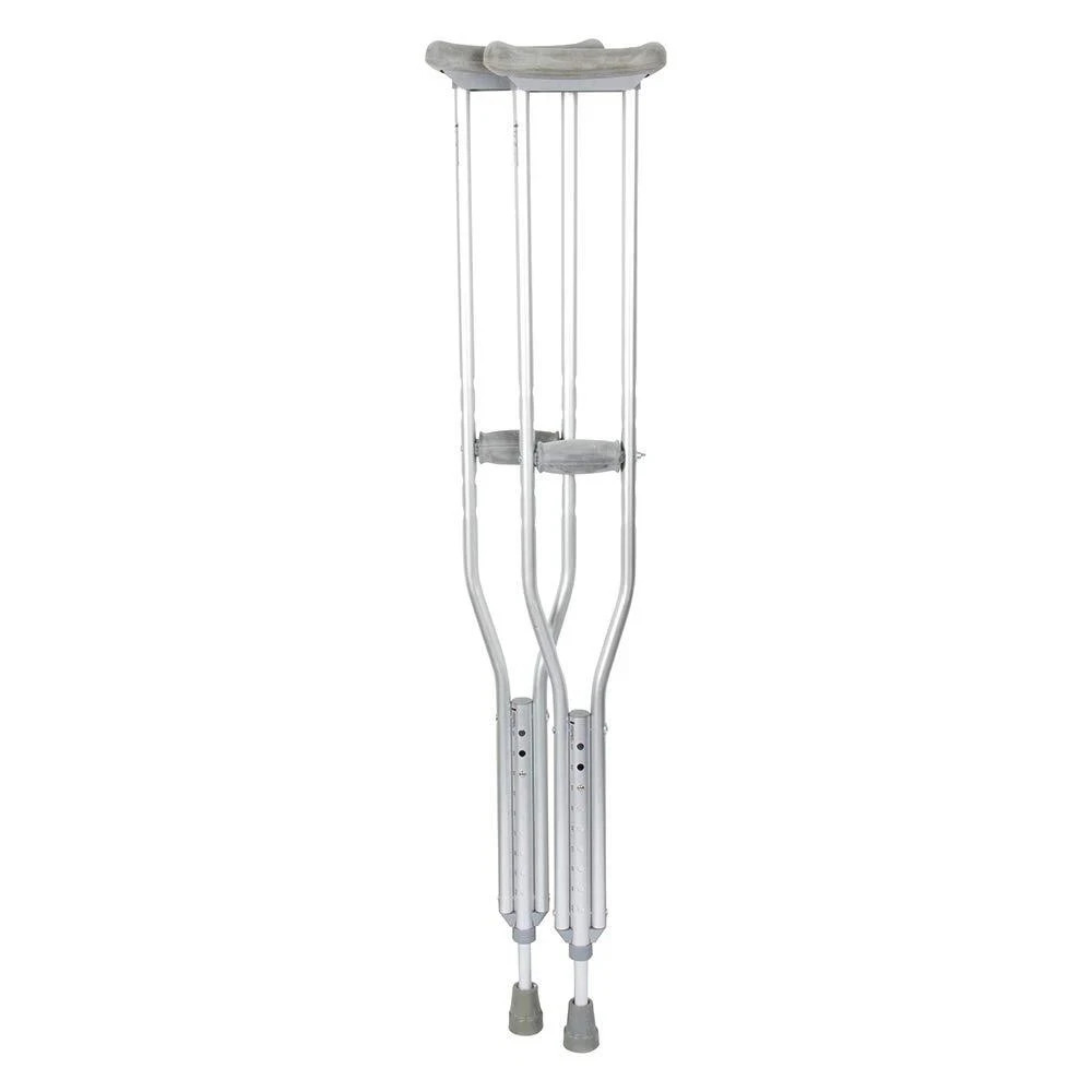 Aluminum Adult M, 5' 10"–6' 6"  Underarm Crutches - 350 lbs. Weight Capacity