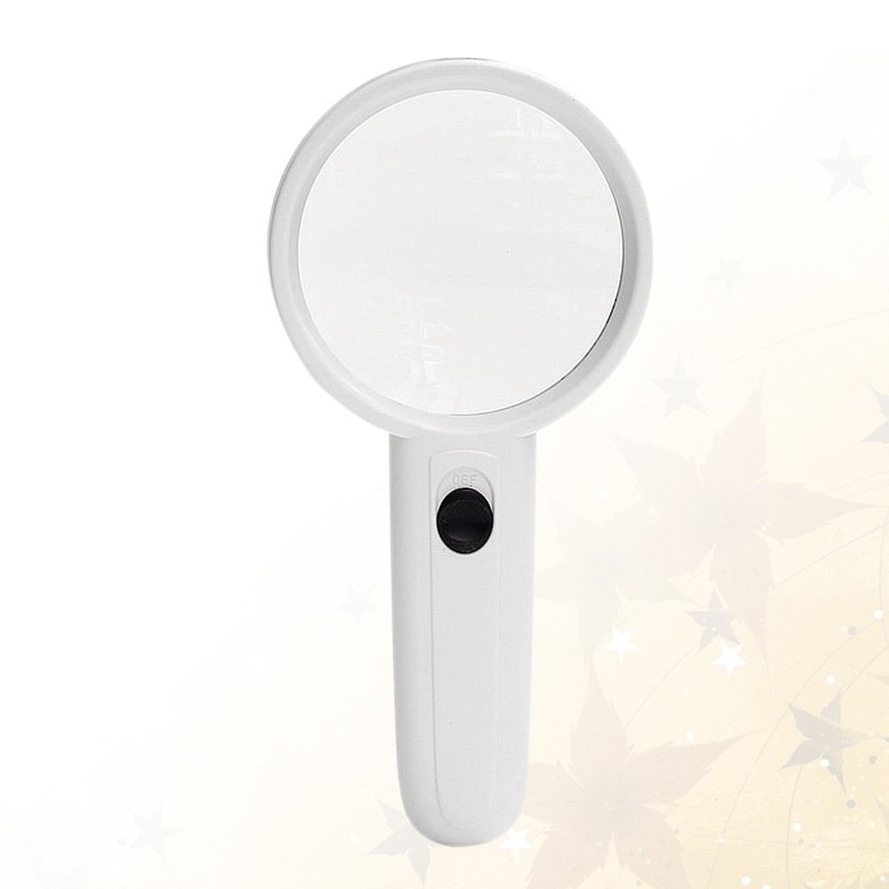 3X Led Handheld Glass With Plastic Handle For Book Newspaper Reading