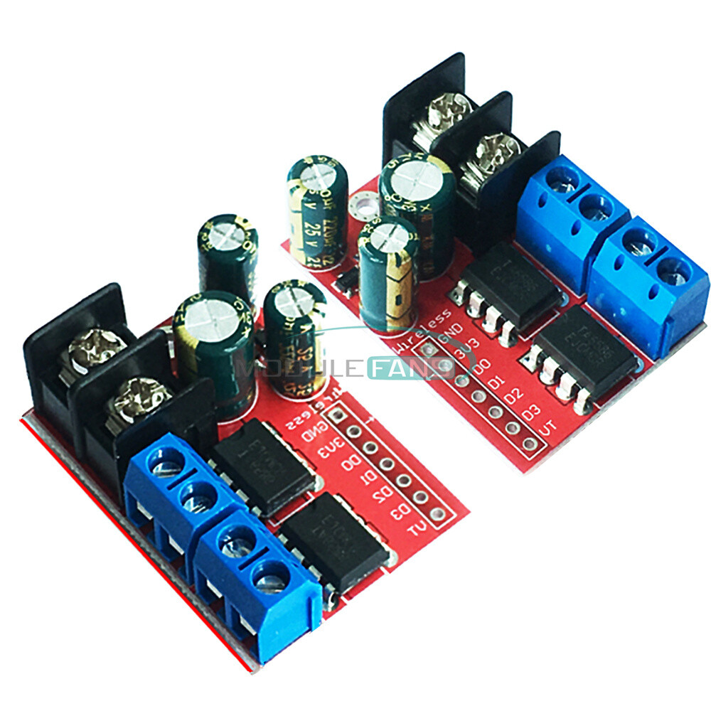 5A Dual DC Motor Drive Remote Control Double H-Bridge PWM Speed Control Module