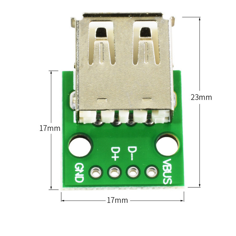 USB-A Male / Female Mini / Micro USB Socket Breakout Board Adapter Connector DIP
