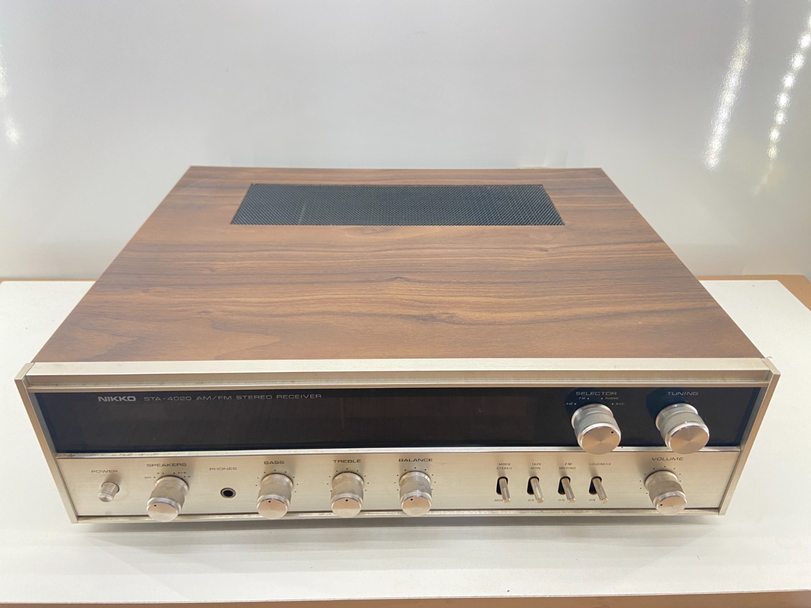 📻 Nikko STA-4020 AM/FM Stereo Receiver ~ Silver Face Vintage Hi-Fi ~ Works!