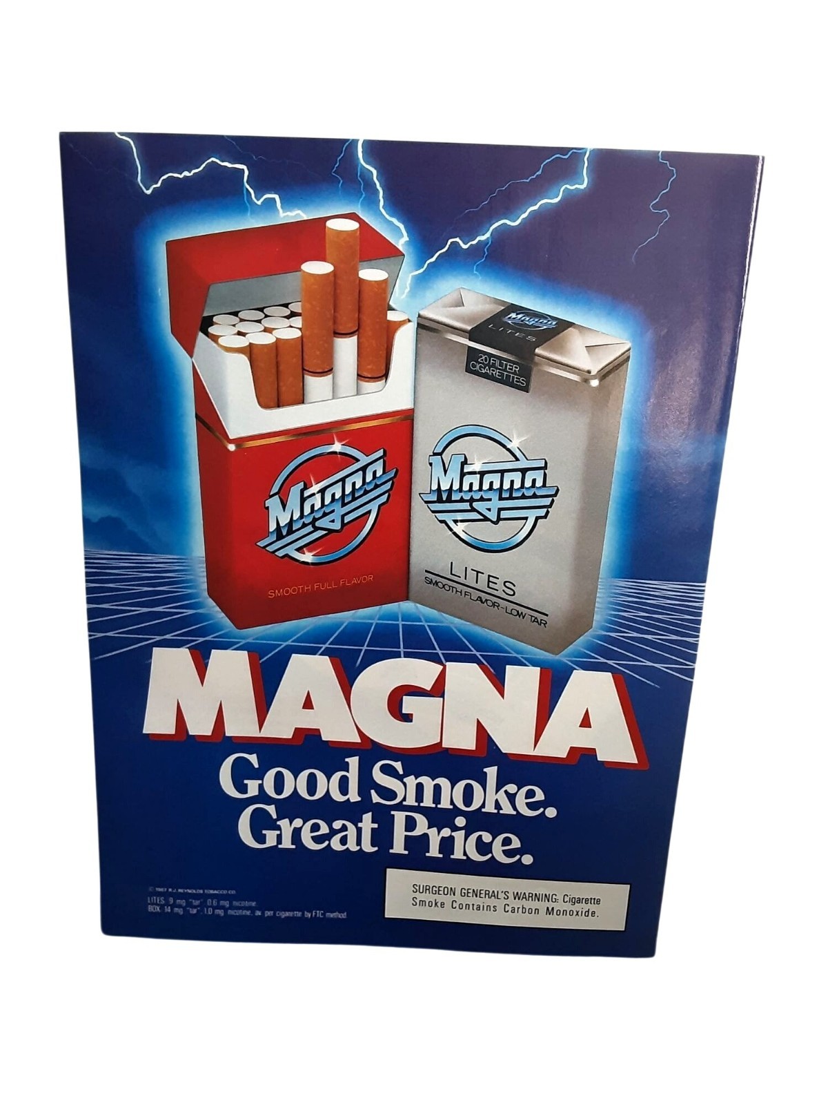 1989 Magna Cigarettes Vintage Print Ad Good Smoke Great Price Tobacco