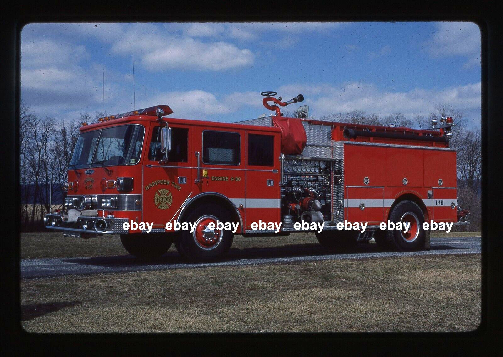 Hampden Twp PA 1980 Duplex 1987 Pierce Arrow pumper Fire Apparatus Slide.