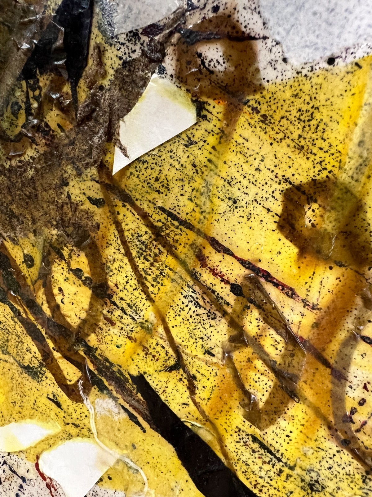 Gladys Goldstein Mixed Media Gold Forms c1957