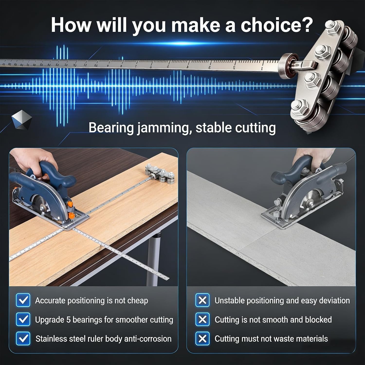 Positioning Calipers for Precise Measurements & Easy Wood Cutting,Adjustable Sta