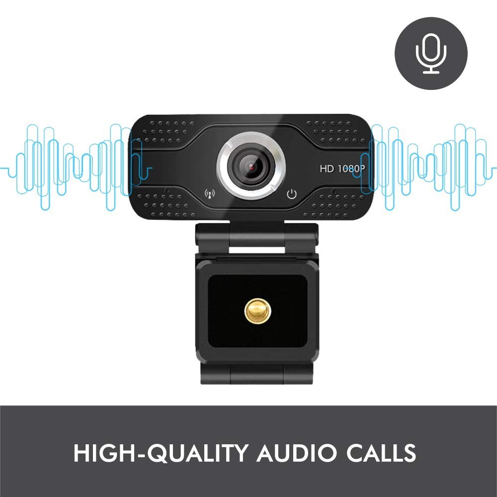 Webcam with Microphone,1080p HD Webcam Streaming Computer Web Camera USB Cable