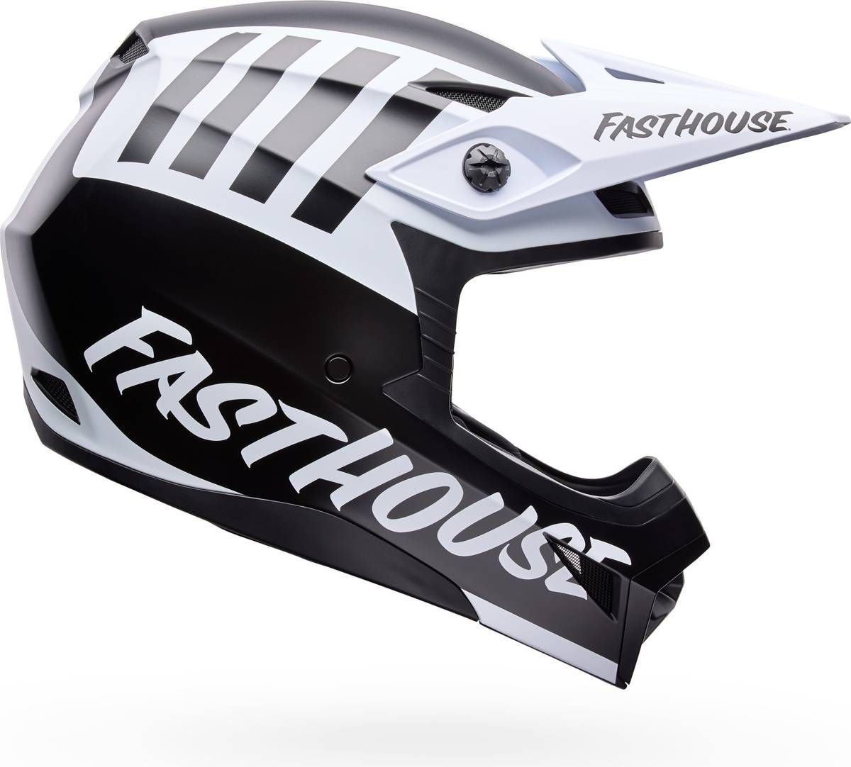 New Bell Helmets MX-10 Mips Blk/Wht Fasthouse Helmet For MX/Offroad Adult Sizes