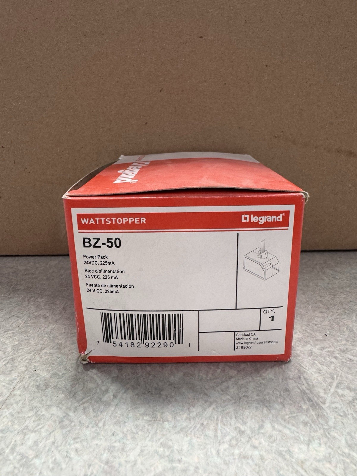 BRAND NEW Legrand Wattstopper BZ-50 Power Pack 120 277V 50v60Hz 24VDC 225mA