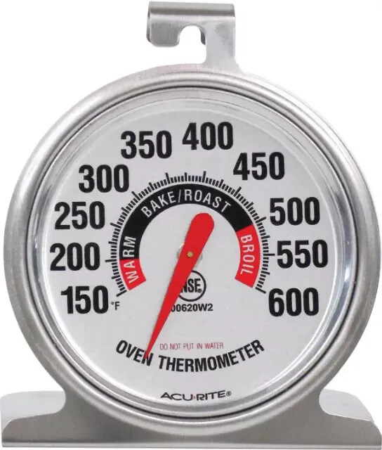 AcuRite 00620A2 Stainless Steel Oven Thermometer