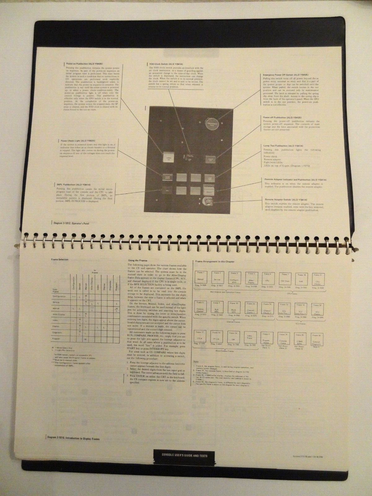 2-Vol Set IBM Field Engineering System/370 Model 158 Maintenance/Diagram Manuals