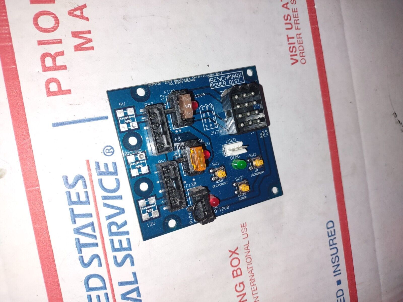 slam jam arcade redemption pcb part #367