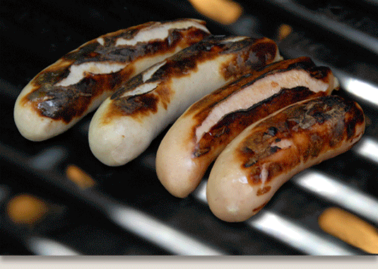 Zweigle's Natural Casing White Pop Open Hot Dogs 7 lbs