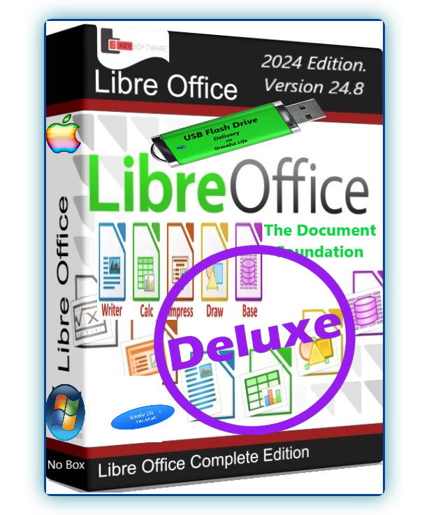 Libre Office Deluxe Software Windows OS ~ Word Processing Home Student Business